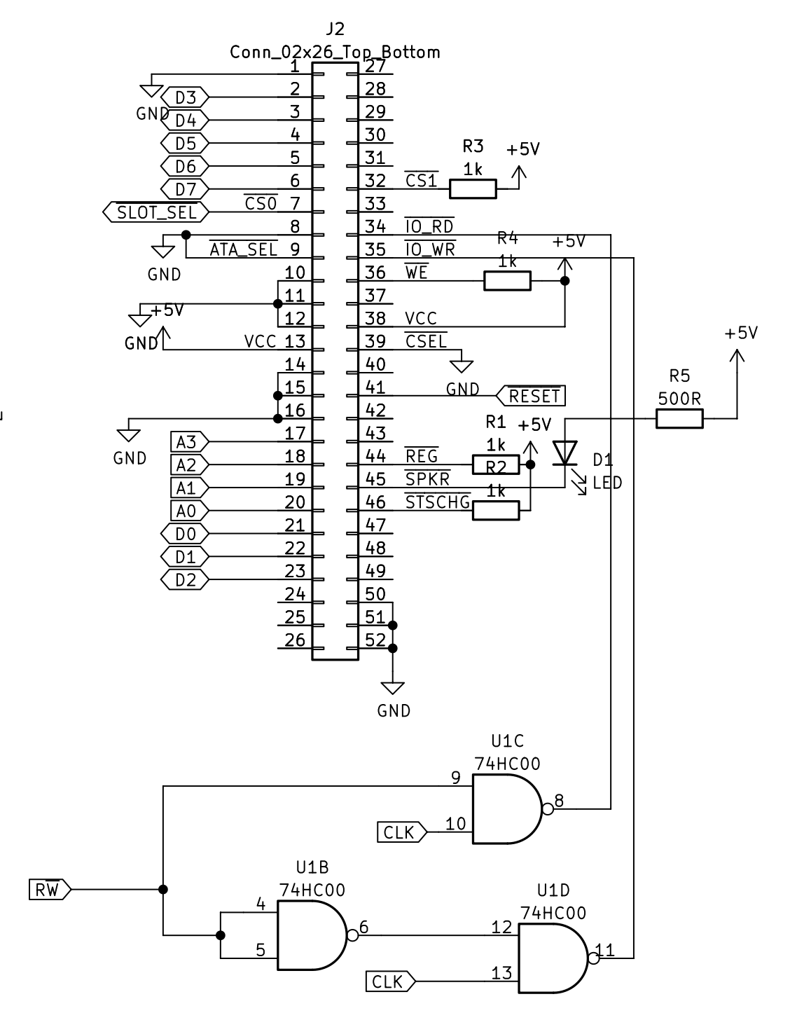 CompactFlash schematic